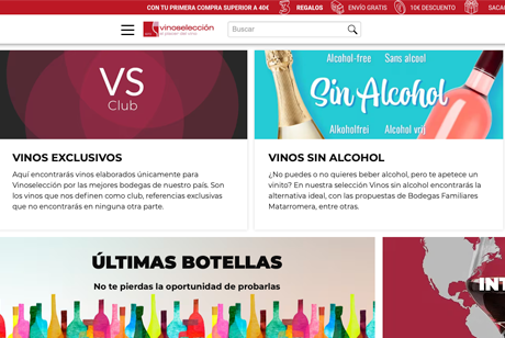 Captura Web Vinoselección